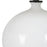 Uttermost Collar Gloss White Table Lamp, Satin Black