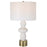 Uttermost Architect White Table Lamp, Antique Brushed Brass - 30185-1