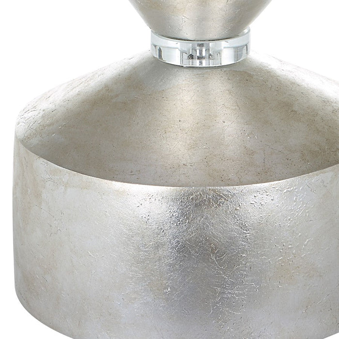 Uttermost Vial Silver Buffet Lamp, Warm Silver Leaf