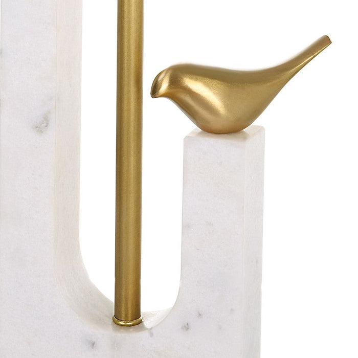 Uttermost Songbirds Table Lamp, Brushed Brass