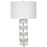 Uttermost Band Together Crystal/Wood Table Lamp, Brushed Nickel