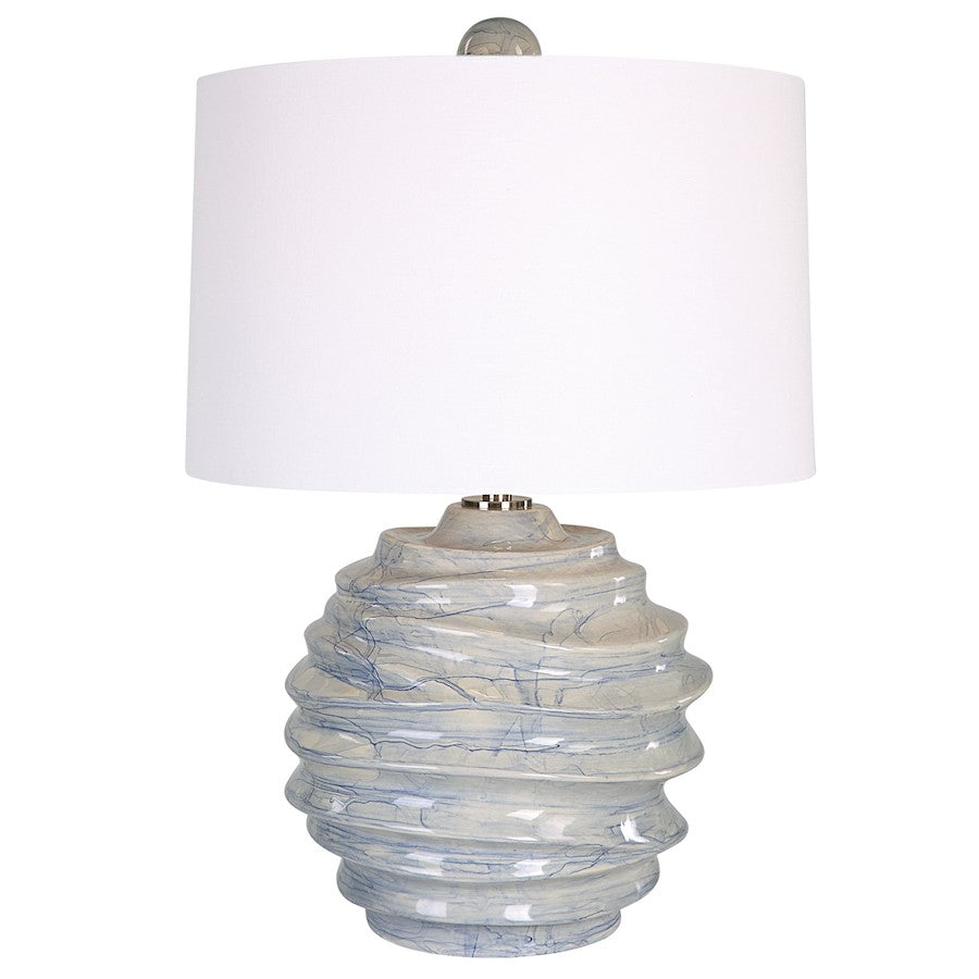 Uttermost Waves Blue/White Accent Lamp - 30194-1