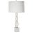 Uttermost Regalia White Marble Table Lamp, Antique Brass