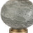 Uttermost Lunia Gray Glass Table Lamp, Antique Brushed Brass