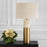 Uttermost Gravitas Elegant Stone Lamp, Brushed Brass