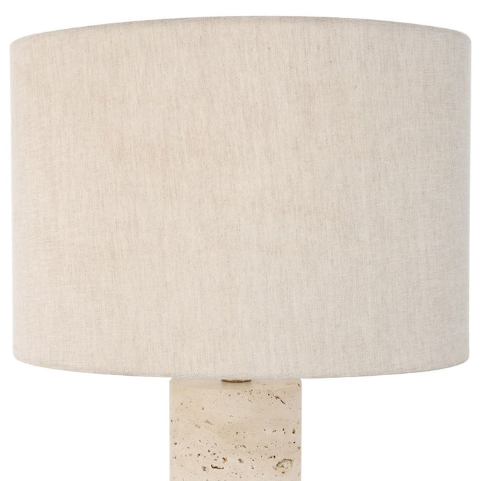 Uttermost Gravitas Elegant Stone Lamp, Brushed Brass