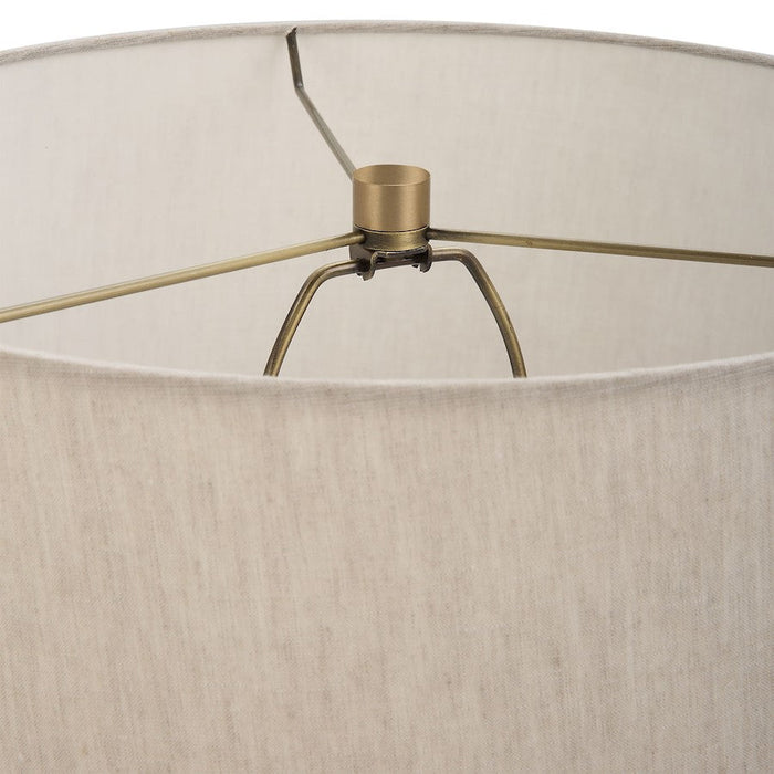 Uttermost Gravitas Elegant Stone Lamp, Brushed Brass