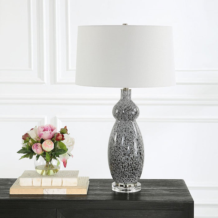 Uttermost Velino Curvy Glass 1 Light Table Lamp