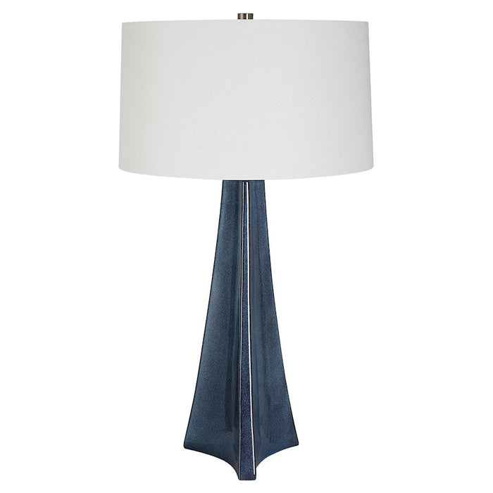 Uttermost Teramo Scalloped Ceramic 1 Light Table Lamp