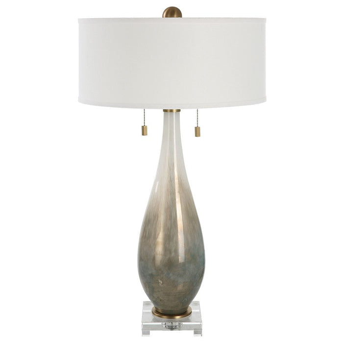 Uttermost Cardoni Bronze Glass 1 Light Table Lamp