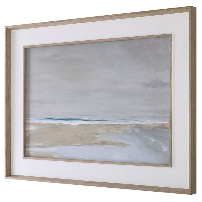 Uttermost Oregon Coast Framed Print, Satin White