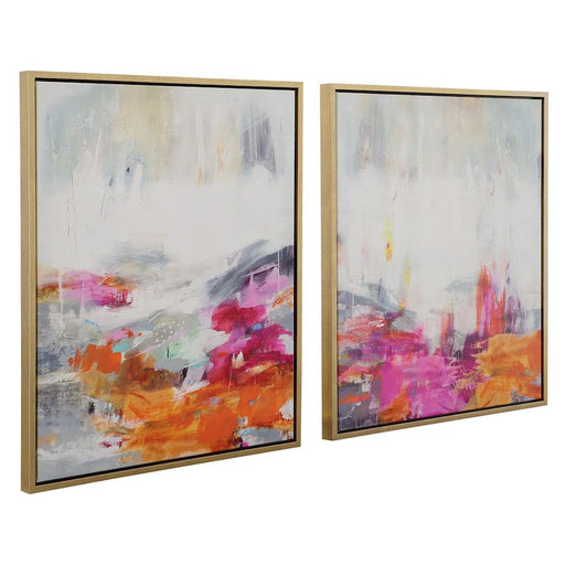 Uttermost Color Theory Framed Abstract Art, Set Of 2