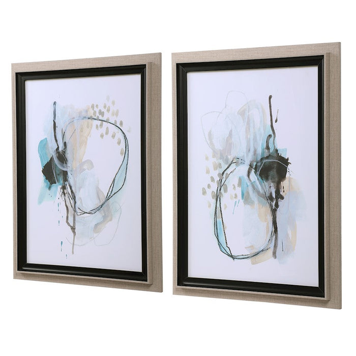 Uttermost Force Reaction Abstract Prints, Set of 2