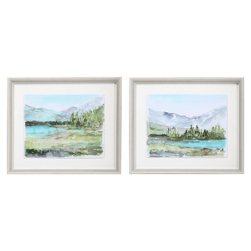 Uttermost Plein Air Reservoir Watercolor Prints, Set of 2 - 33719