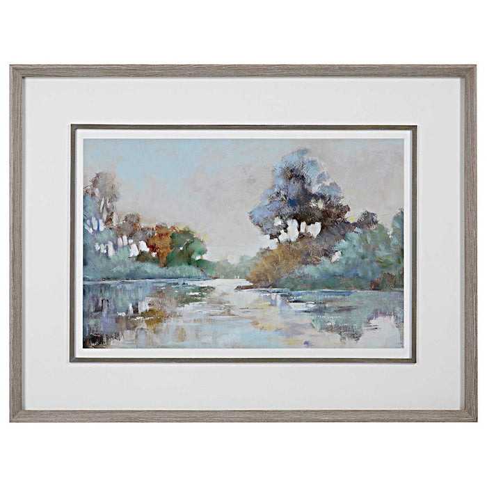 Uttermost Morning Lake Watercolor Framed Print, White - 41418