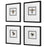 Uttermost Anthophila Framed Prints, Set of 4, White