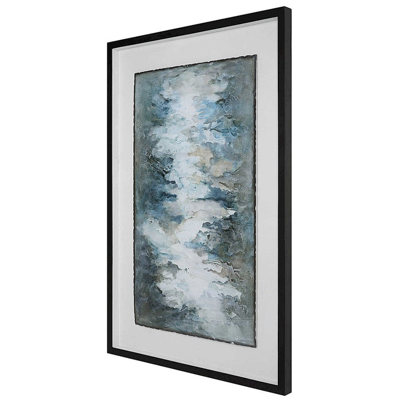 Uttermost Lakeside Grande Framed Abstract Print, Black/White