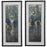 Uttermost Glimmering Agate Abstract Prints, Set of 2, Blue/Black - 41434