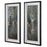 Uttermost Glimmering Agate Abstract Prints, Set of 2, Blue/Black