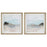 Uttermost Glacial Coast Framed Prints, Set of 2, Black/White - 41445