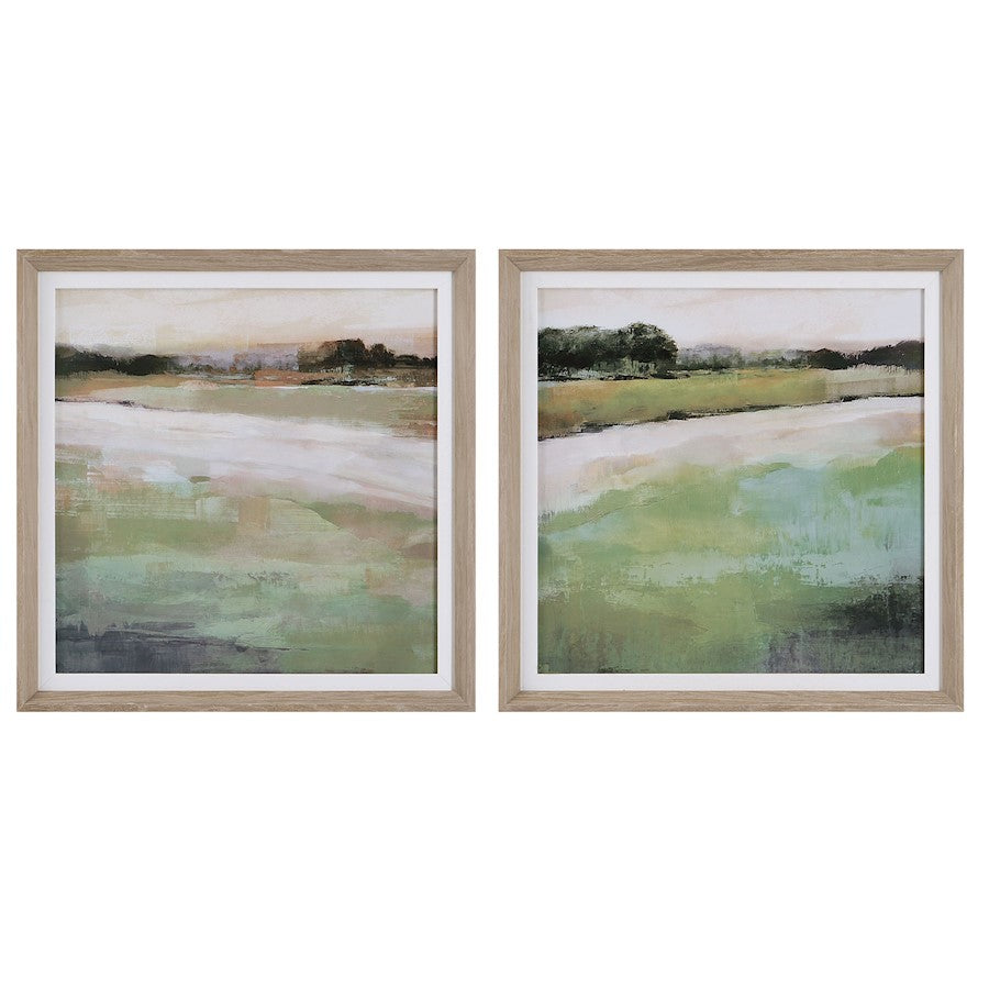 Uttermost Vivid Vista Framed Prints, Set of 2, Natural - 41450