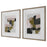 Uttermost Color Block Framed Prints, Set Of 2, Oak