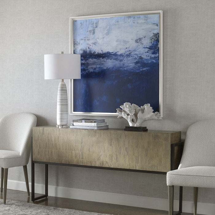 Uttermost Escape Modern Framed Print, White