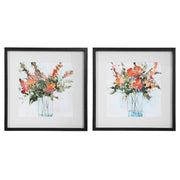 Uttermost Fresh Flowers Watercolor Prints, Set of 2 - 41619
