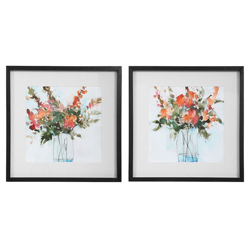 Uttermost Fresh Flowers Watercolor Prints, Set of 2 - 41619