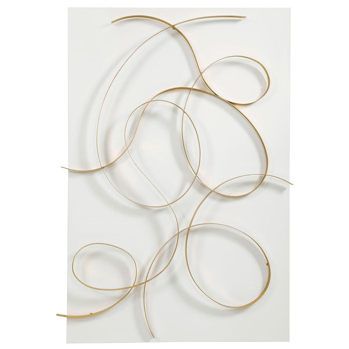 Uttermost Freehand Modern Metal Wall Panel, Classic Brushed Gold - 4277