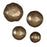 Uttermost Lucky Coins Wall Bowls, Set of 4, Vintage Brass