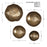 Uttermost Lucky Coins Wall Bowls, Set of 4, Vintage Brass