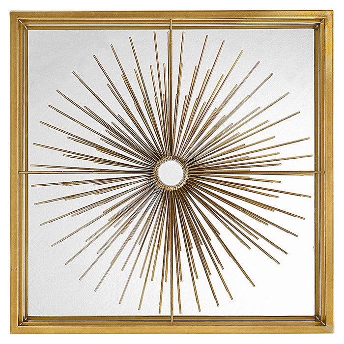 Uttermost Starlight Mirrored Brass Wall Decor - 4304