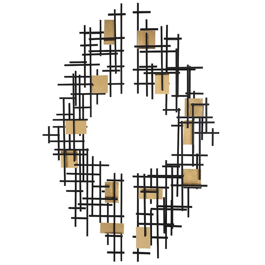 Uttermost Reflection Metal Grid Wall Decor, Set of 2 - 4305