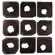 Uttermost Bahati Ebony Wood Wall Art, Set of 9 - 4316