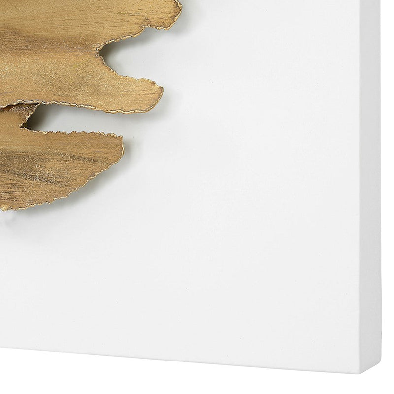 Uttermost Lev Metal Wall Décor, Matte White