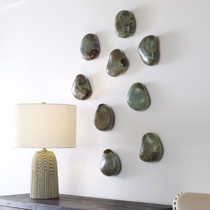 Uttermost Pebbles Wood Wall Decor, Set of 9