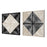 Uttermost Seeing Double Rope Wall Squares, Set of 2, Black/Off-White