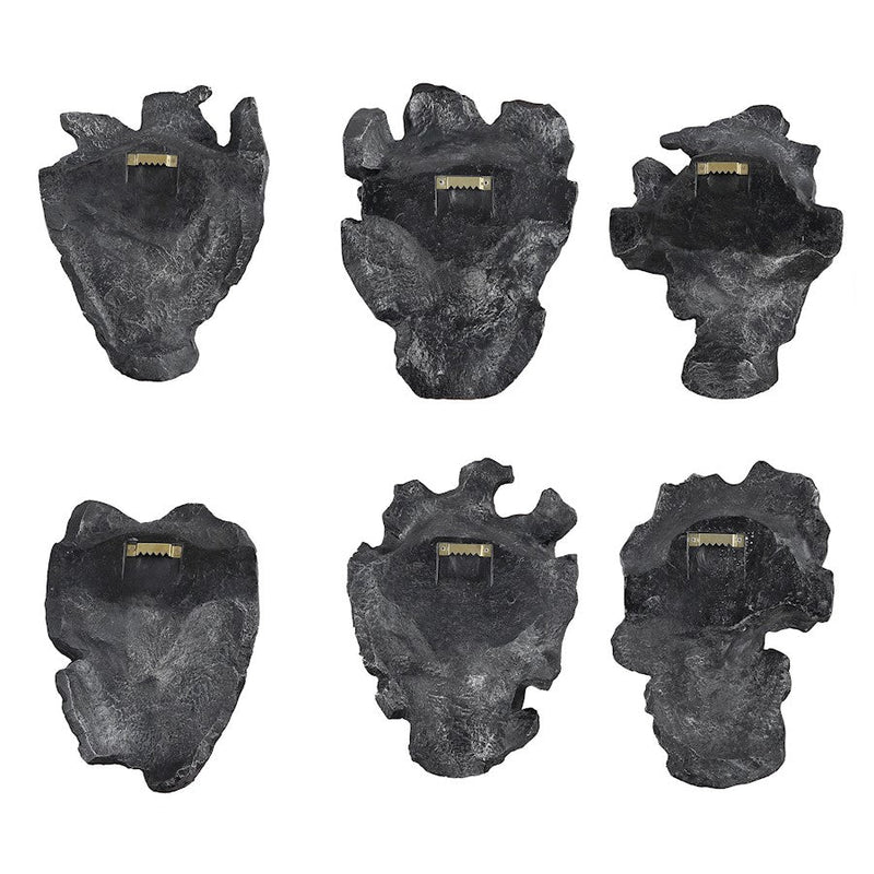 Uttermost Self-Portrait Metallic Wall Decor, Steel Gray, Set Of 6