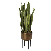 Uttermost Fasita Planter 2 Cartons, Set of 2, Antique Brass - 60185