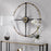 Uttermost Captain Industrial Wall Clock, Brushed Brass