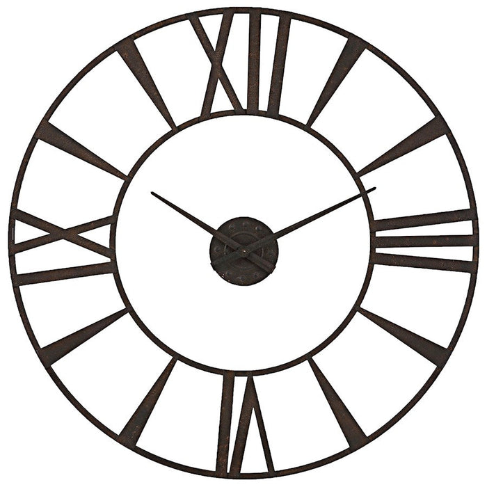 Uttermost Storehouse Rustic Wall Clock, Bronze - 6463