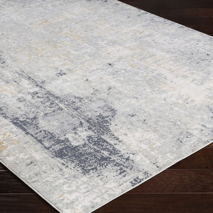 Uttermost Paoli Abstract Rug, Gray/Mustard/Off-White