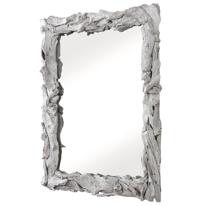 Uttermost Rio Mirror, Whitewash Teak