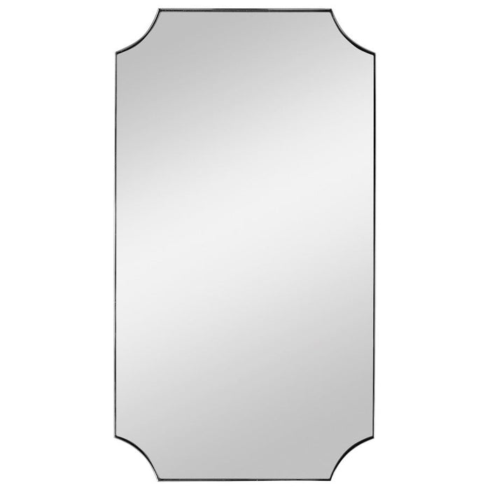 Uttermost Lennox Nickel Scalloped Corner Mirror - 9710