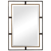 Uttermost Carrizo Gold/Bronze Rectangle Mirror - 9711