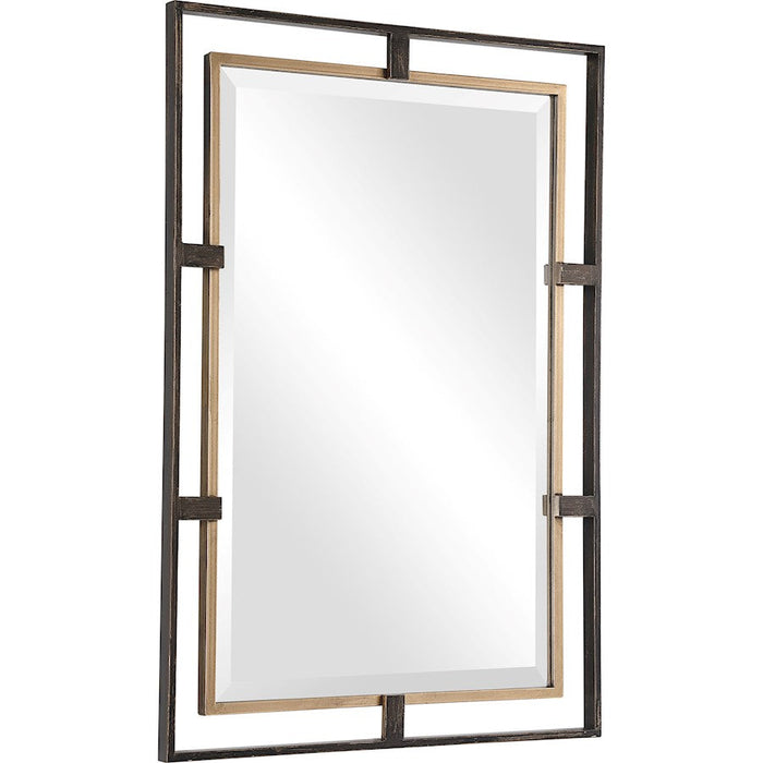 Uttermost Carrizo Gold/Bronze Rectangle Mirror