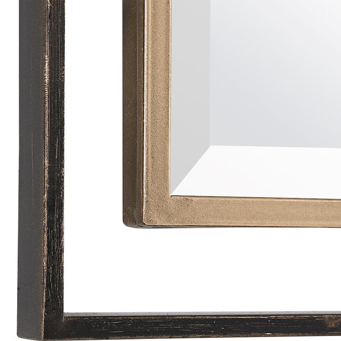 Uttermost Carrizo Gold/Bronze Rectangle Mirror