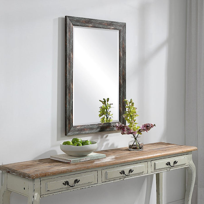 Uttermost Owenby Rustic Silver/Bronze Mirror