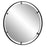 Uttermost Cashel Round Mirror, Iron Frame/Satin Black